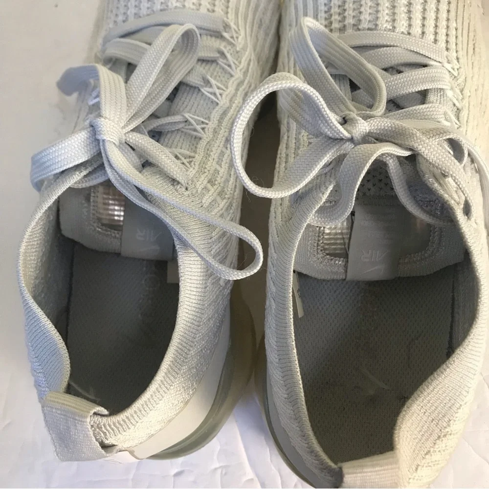 Nike Air VaporMax Flyknit 3 Pure Platinum Sneakers Running Shoes Lightweight W - Picture 10 of 16